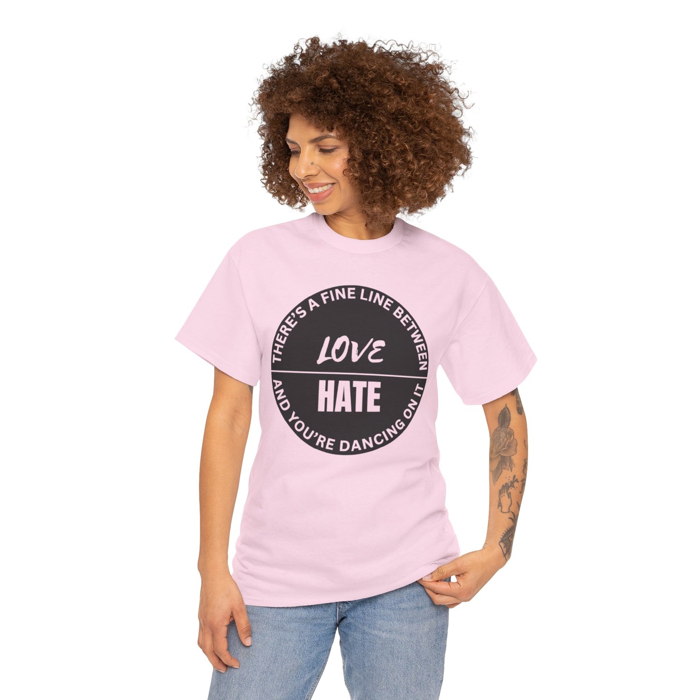 Love vs Hate Unisex Heavy Cotton Tee