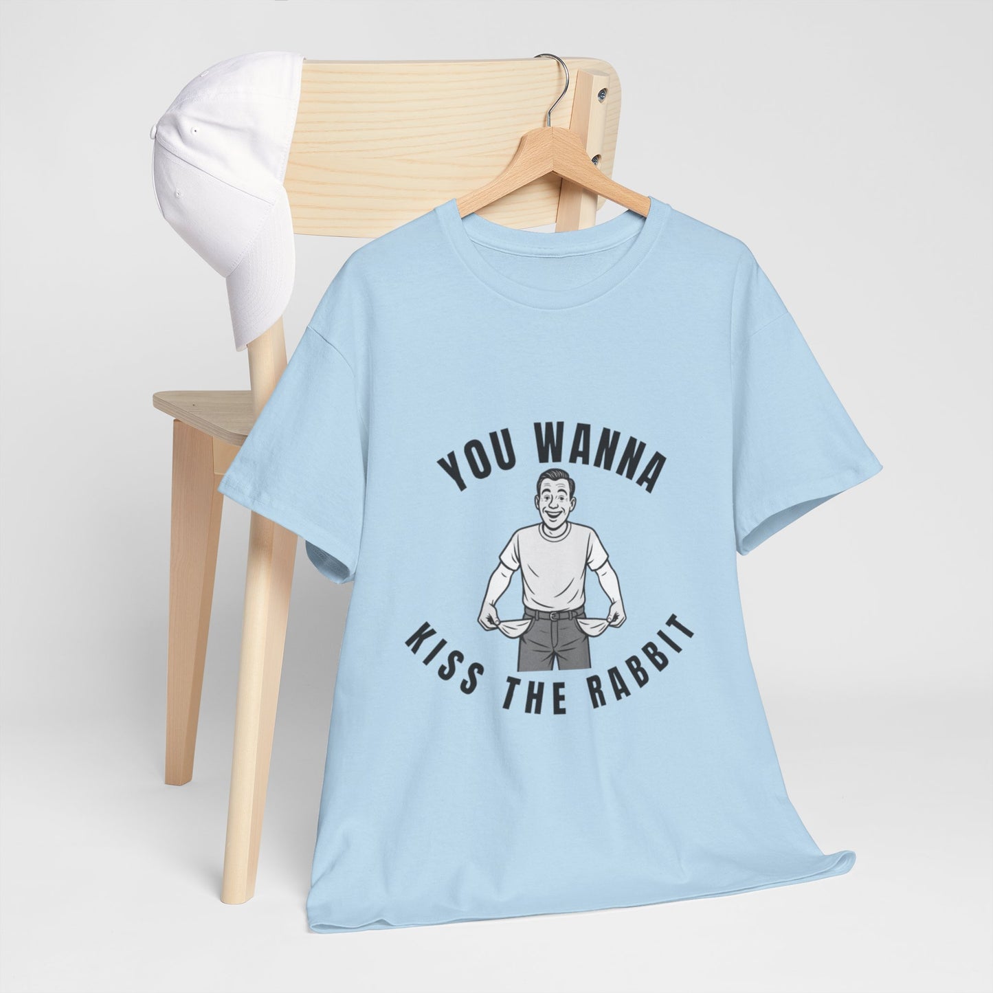 You Wanna Kiss The Rabit- Vintage Humor Tee
