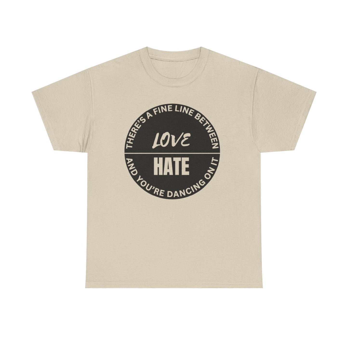 Love vs Hate Unisex Heavy Cotton Tee