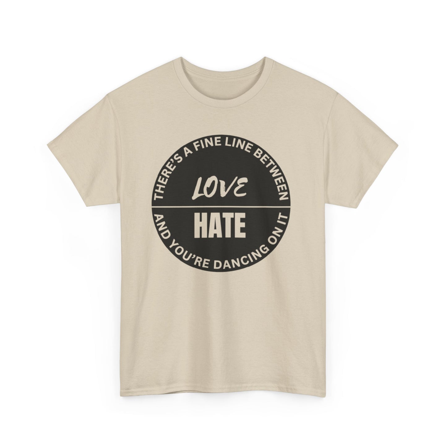 Love vs Hate Unisex Heavy Cotton Tee
