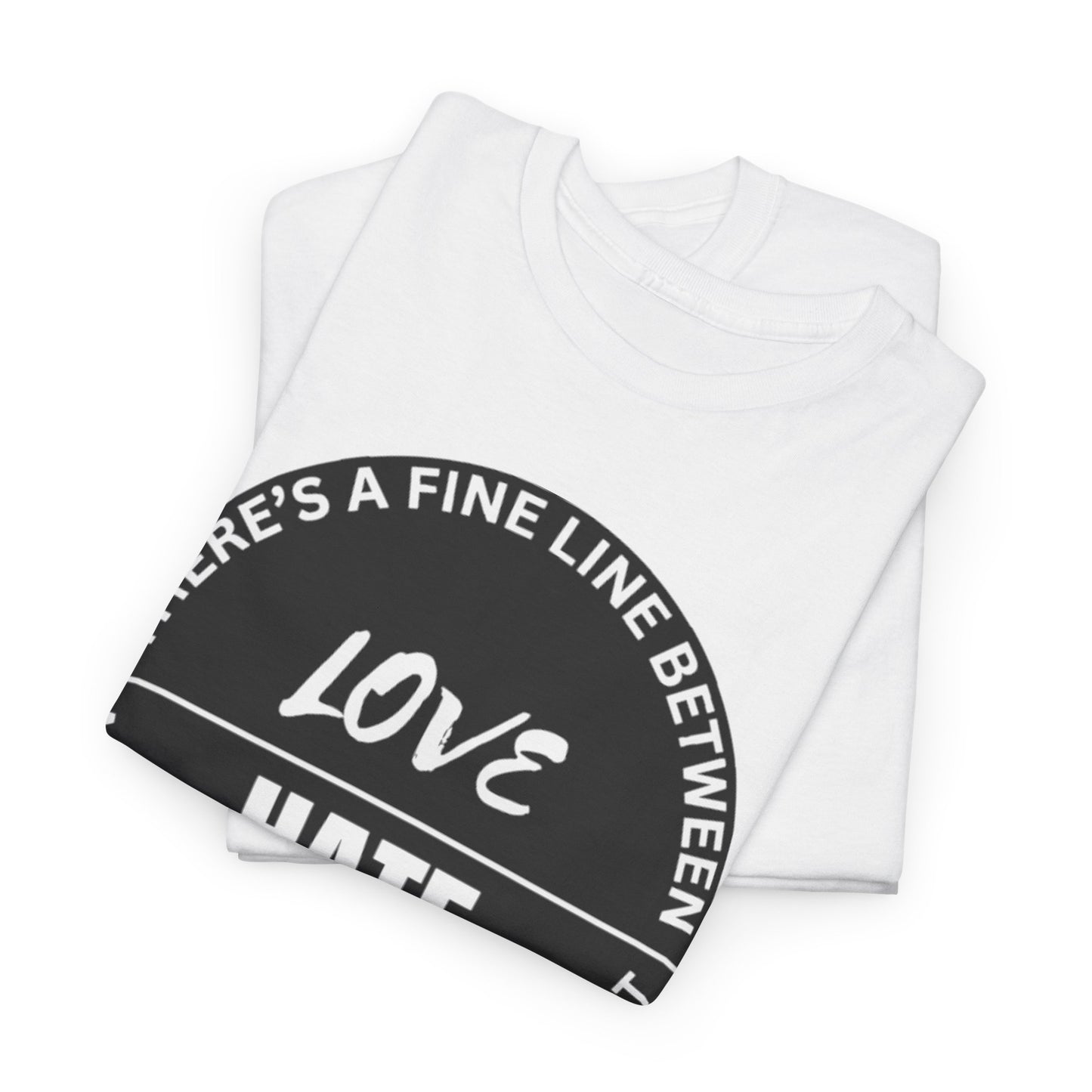 Love vs Hate Unisex Heavy Cotton Tee