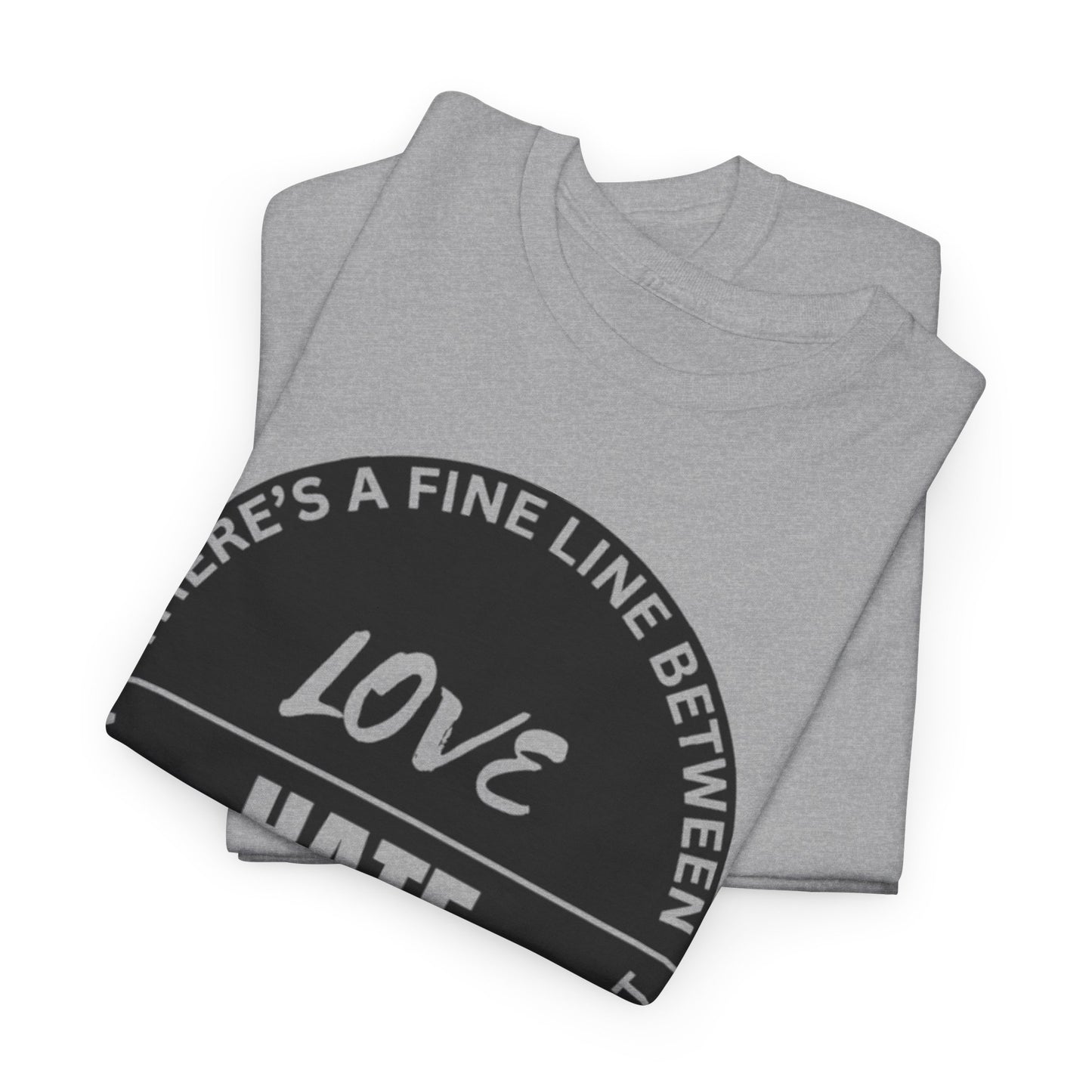 Love vs Hate Unisex Heavy Cotton Tee
