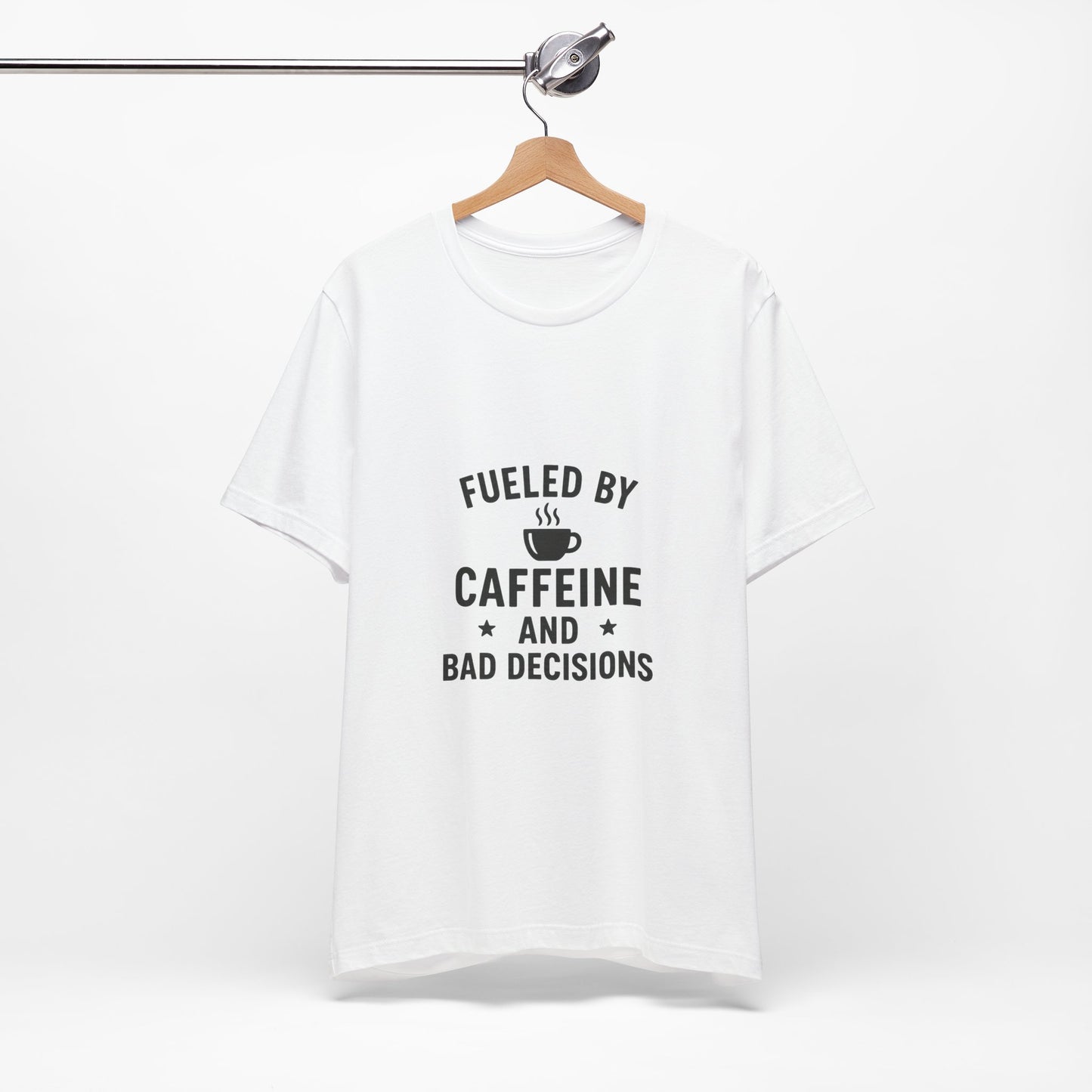Caffeine Motivational T-Shirt, Gift for Coffee Lovers, Fun Quote Tee, Casual Wear, Perfect for Birthdays