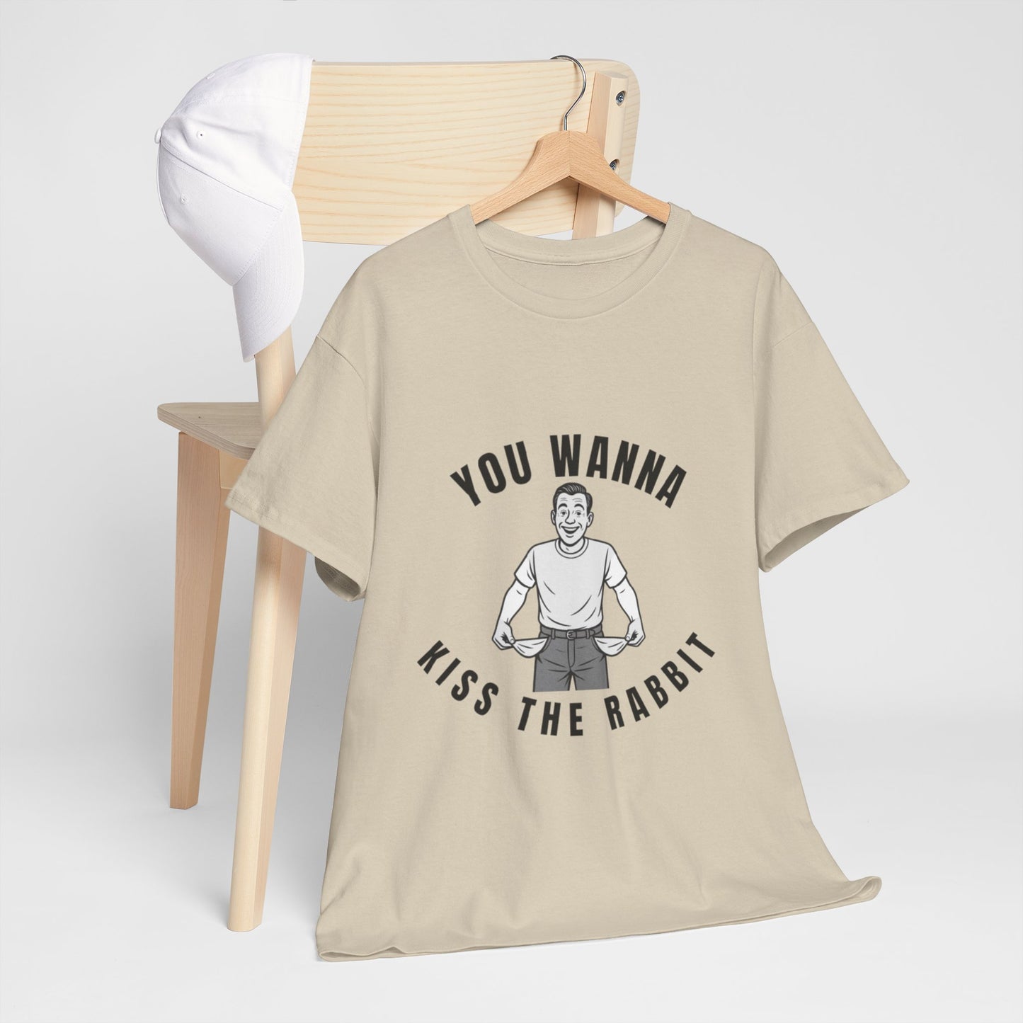 You Wanna Kiss The Rabit- Vintage Humor Tee