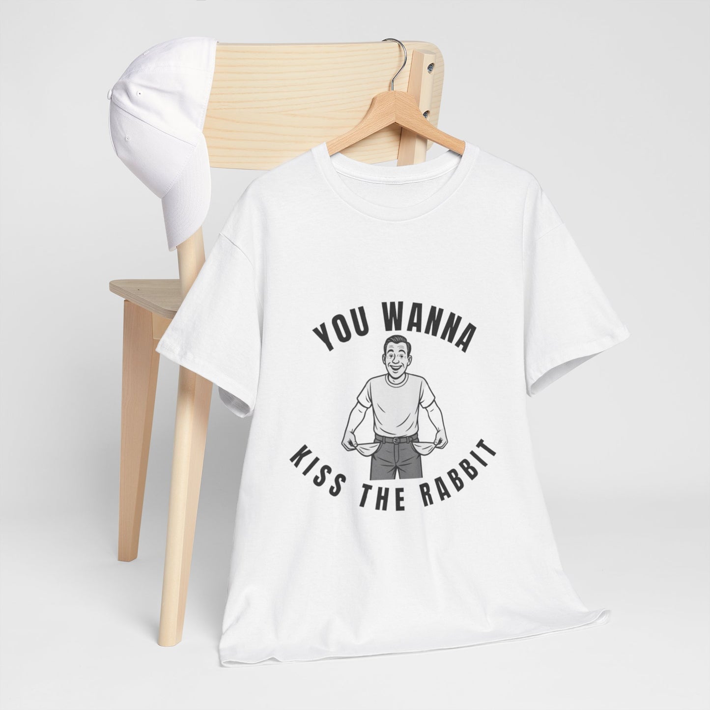 You Wanna Kiss The Rabit- Vintage Humor Tee