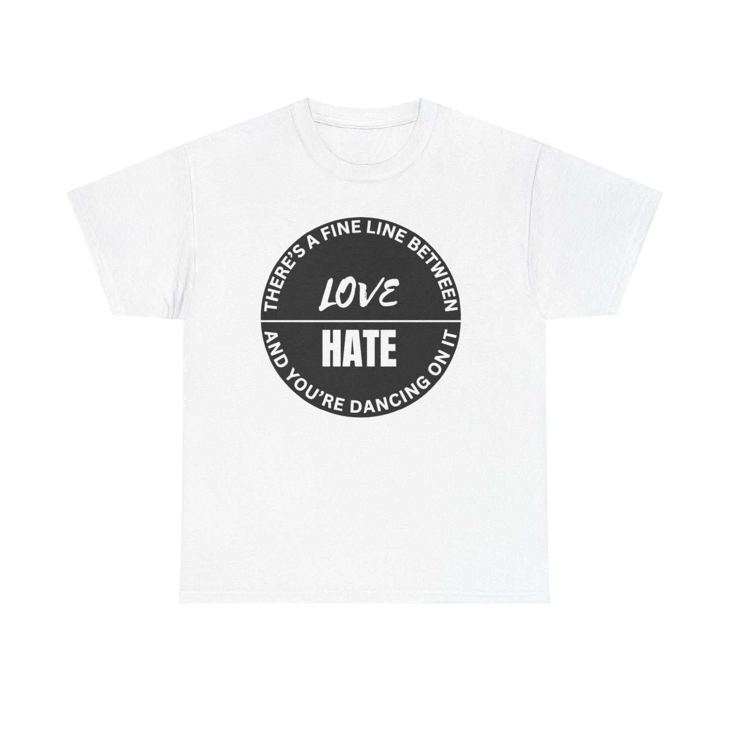 Love vs Hate Unisex Heavy Cotton Tee
