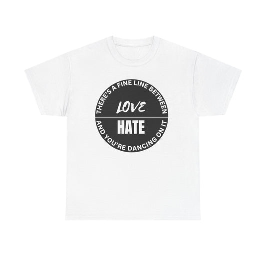 Love vs Hate Unisex Heavy Cotton Tee