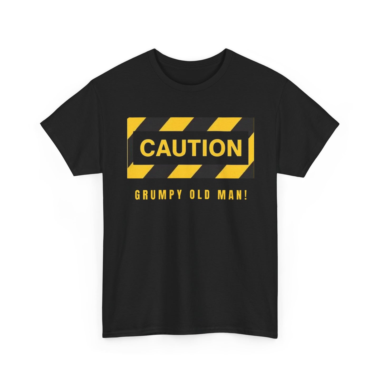 CAUTION: Grumpy Old Man! – Funny Sarcastic Heavy Cotton-Shirt