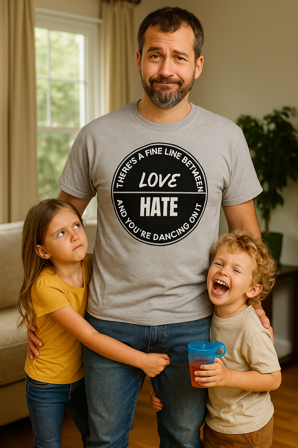 Love vs Hate Unisex Heavy Cotton Tee
