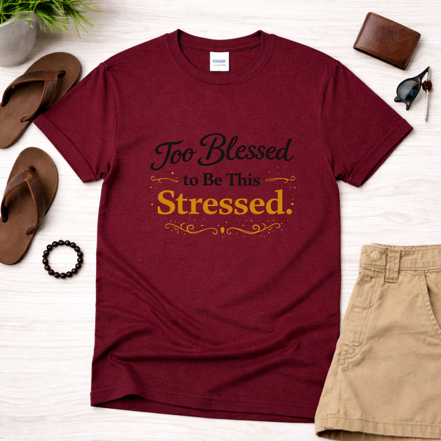 Too Blessed to Be This Stressed Tee