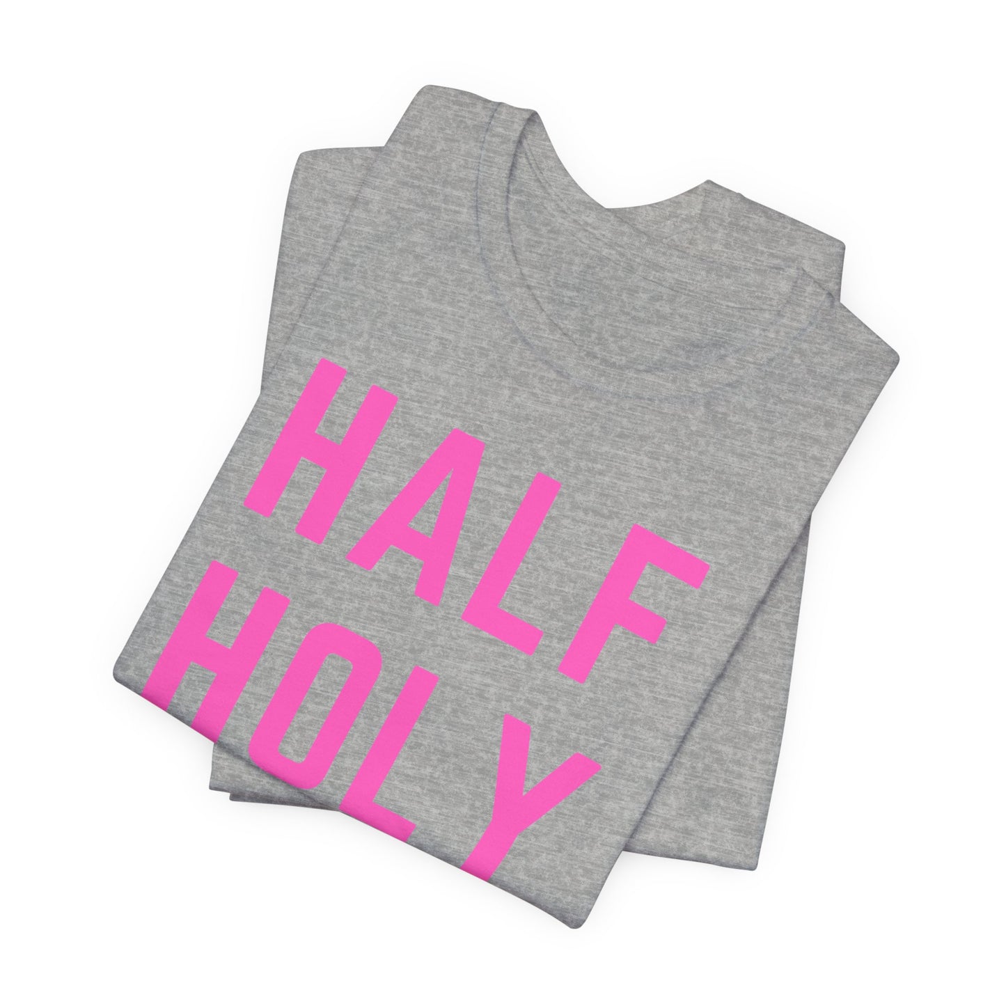 Half Holy Half Hood Tee - "Pray with me or Play with me" Graphic T-Shirt