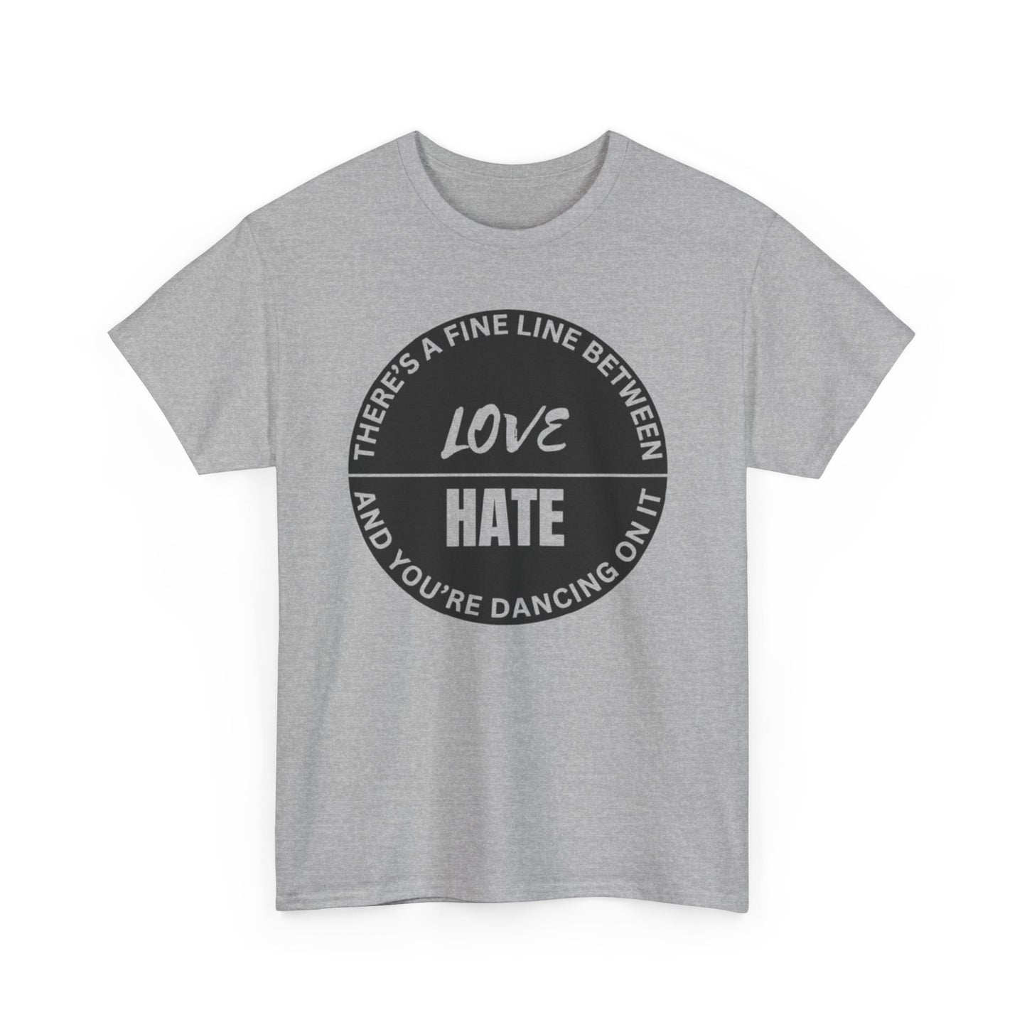 Love vs Hate Unisex Heavy Cotton Tee