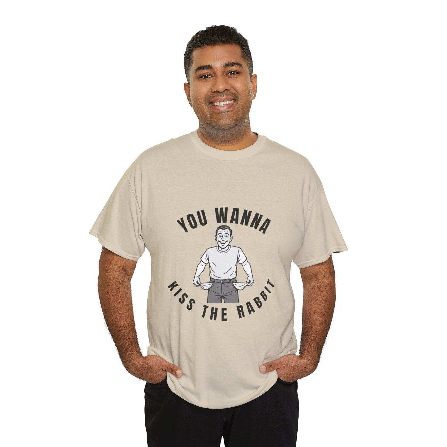You Wanna Kiss The Rabit- Vintage Humor Tee
