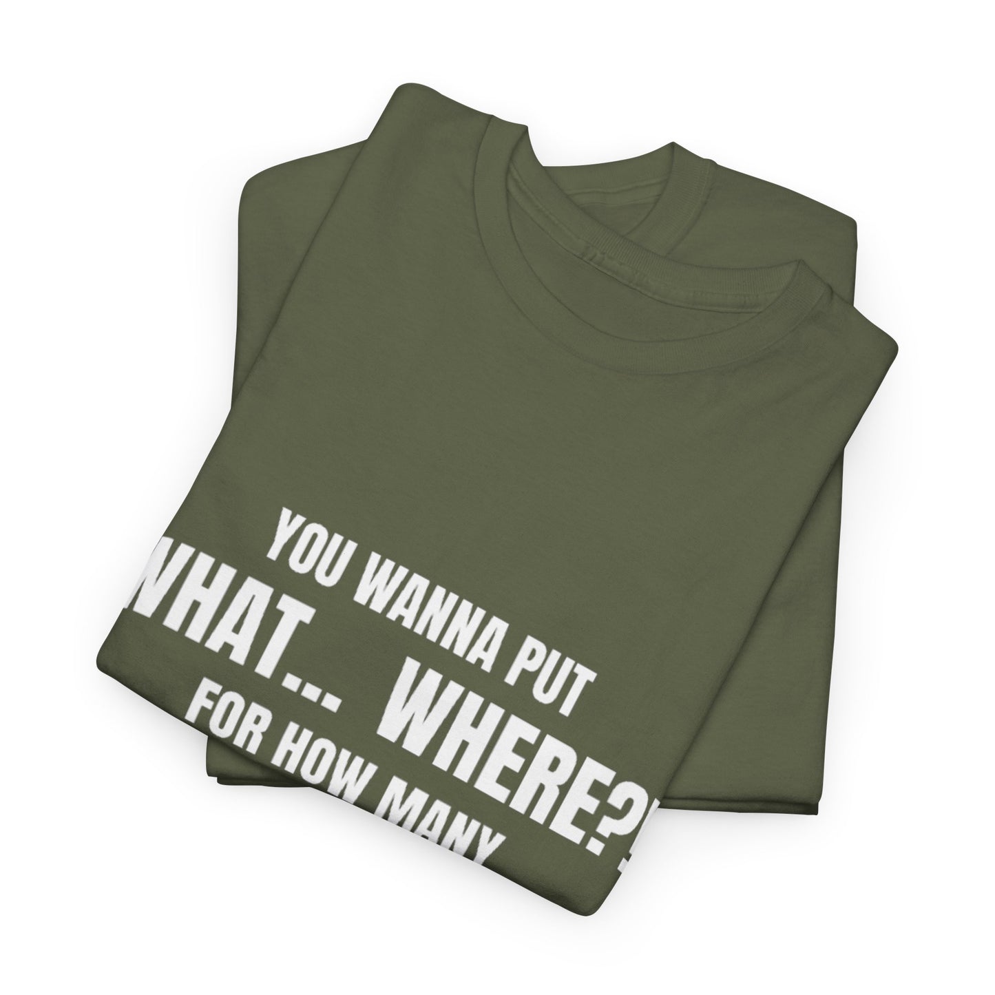 “What... Where?! Gummy Bear Tee – For When You’ve Heard It All” Unisex Heavy Cotton