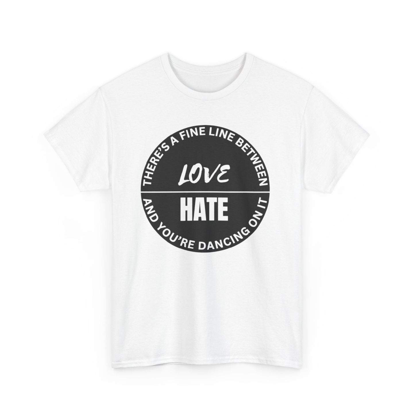 Love vs Hate Unisex Heavy Cotton Tee