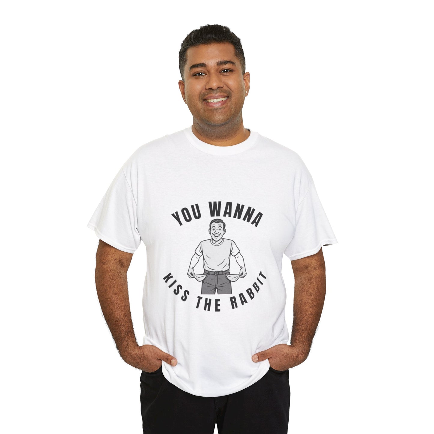 You Wanna Kiss The Rabit- Vintage Humor Tee